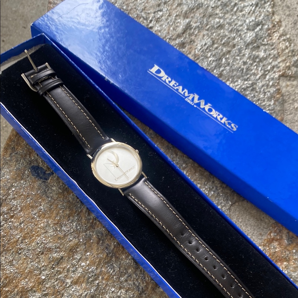 Dreamworks Gold Dial With Brown Strap Watch